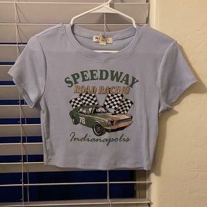 nixie speedway cropped t shirt